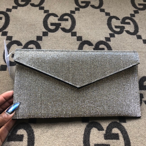 Black Rhinestone Clutch - Picture 7 of 8